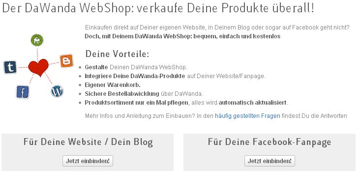 DaWanda WebShop