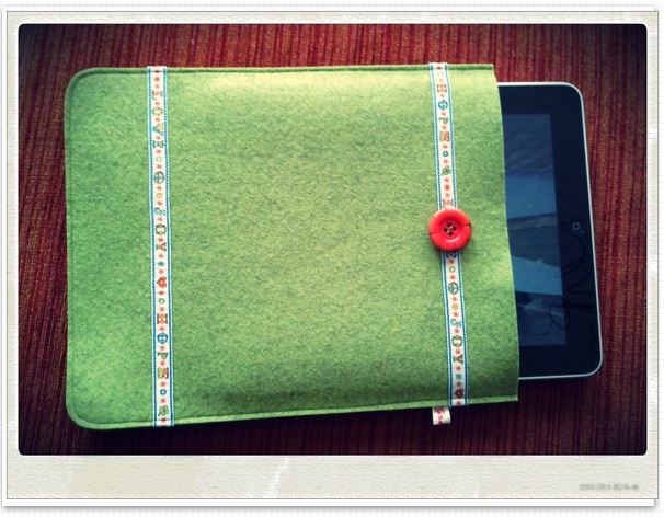 iPad Tasche Filz Tablet - PC DaWanda Gretels Werke grün